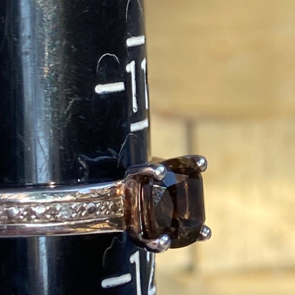 Small, Stackable Yellowish-Brown Dravite Gem In S… - image 4